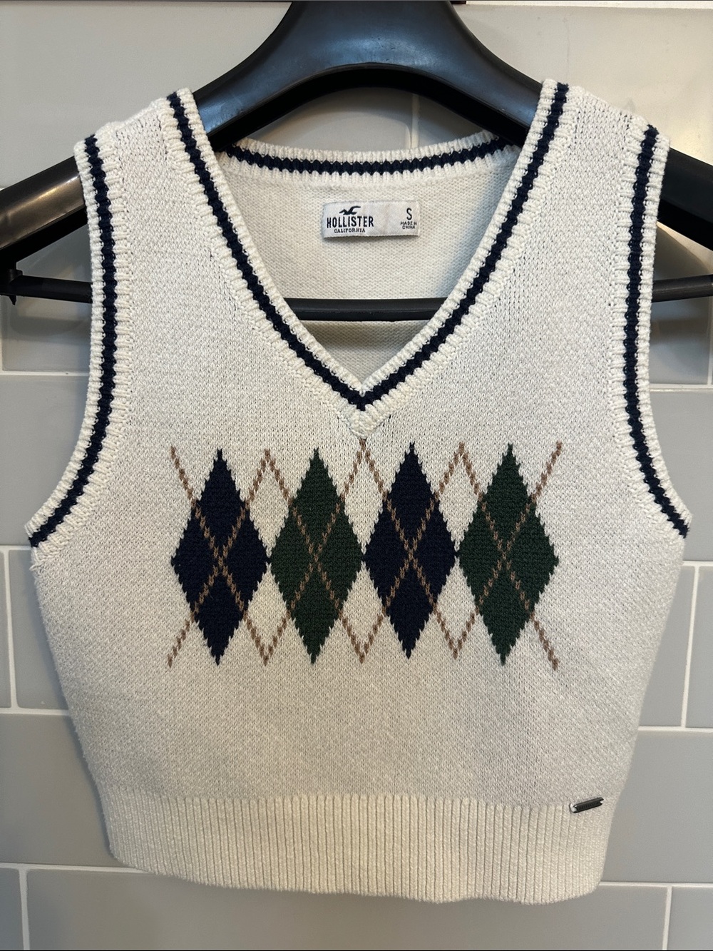 Hollister Argyle Sweater Vest